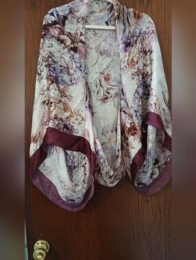 Silk Drape Floral  Wrap